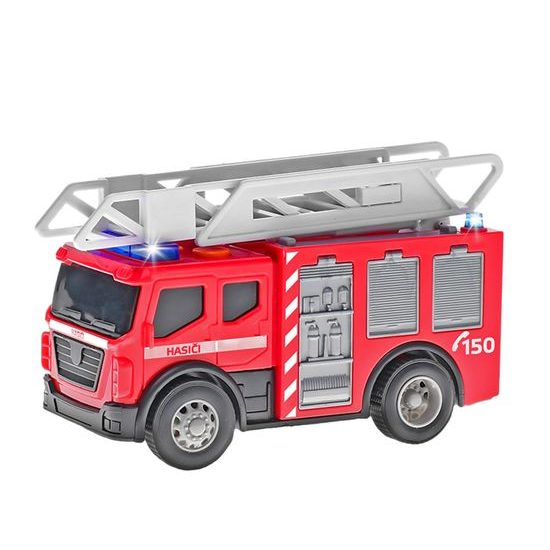 2-Play Traffic Auto hasiči CZ design 14cm na baterie volný chod se světlem a zvukem v krabičce