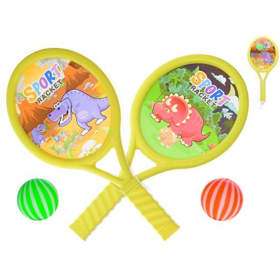 Rakety 40cm 2ks + 2 míčky v síťce