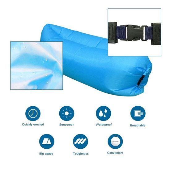 Samonafukovací vak LAZY BAG - červený