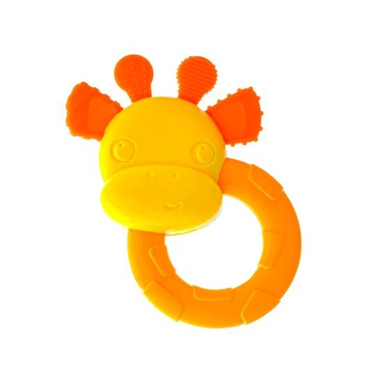 Chrastítko/kousátko žirafa 12cm 3m+ na kartě