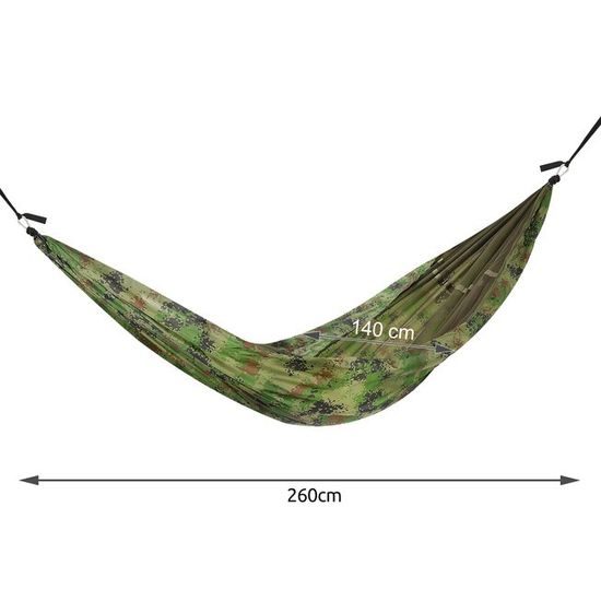 Turistická houpací síť Santiago - Army 260x140cm