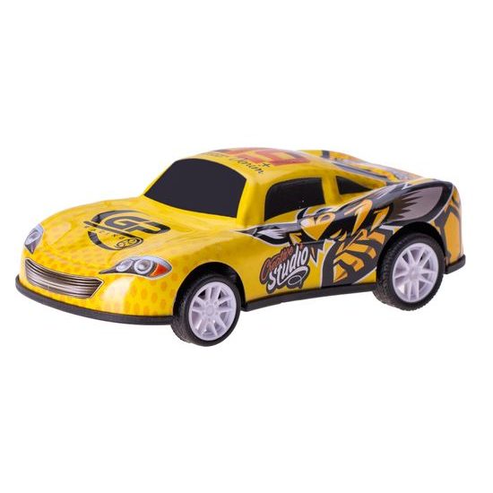 Auto závodní 10cm kov zpětný chod 6barev na kartě