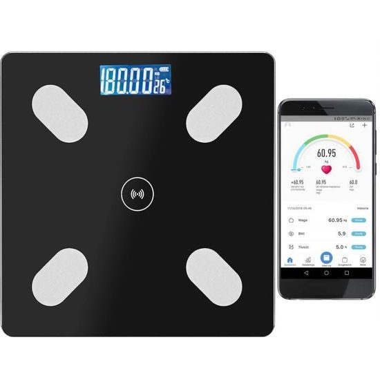 Analytická osobní váha Bluetooth 180 kg