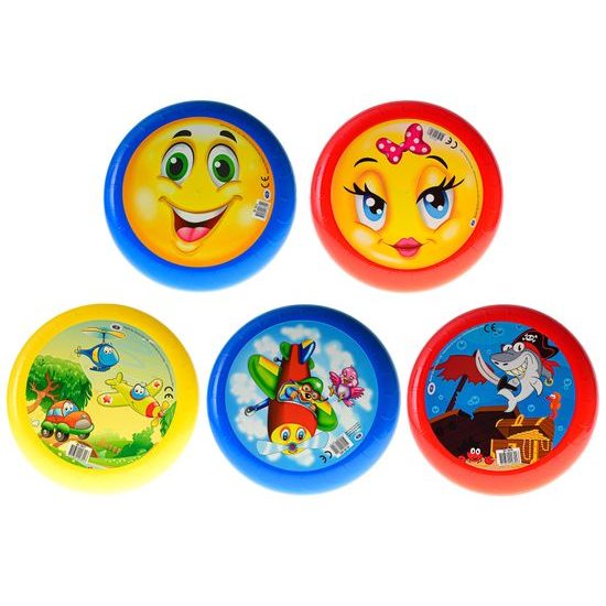 Házecí disk s obrázkem 23cm 5druhů 10m+ 24ks v DBX