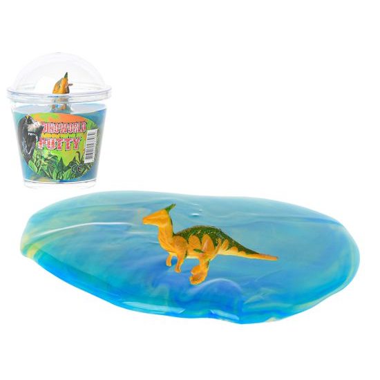 Dinoworld hmota v kelímku s dinosaurem 12ks v DBX