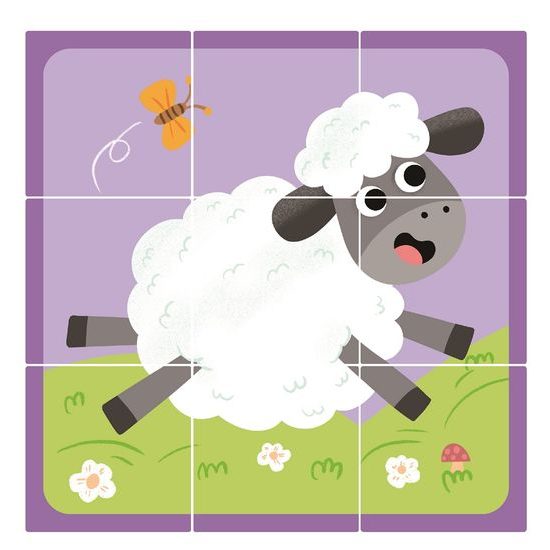 2Kids Toys Dřevěné kostky Farma