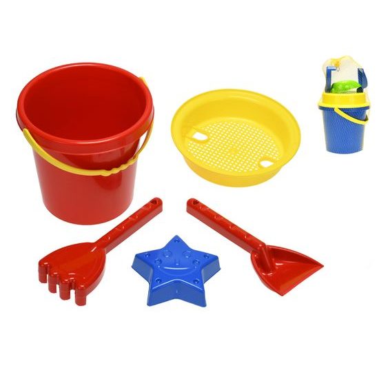 Sada na písek 17cm 5ks 2barvy 10m+ v síťce