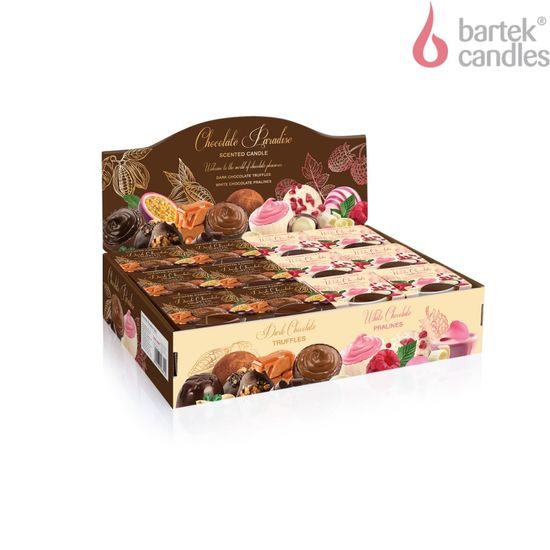 Bartek Svíčka sklo 115g Chocolate Paradise