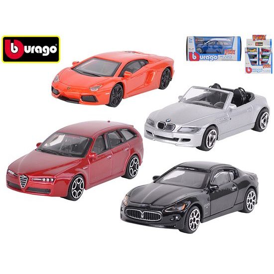 Bburago 1:43 STREET FIRE auto 8-11cm kov 24druhů v krabičce 24ks v DBX
