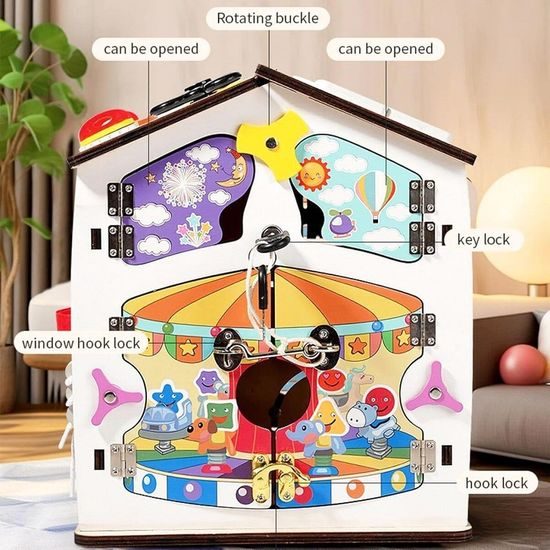 2Kids Toys Activity board Domeček bílý