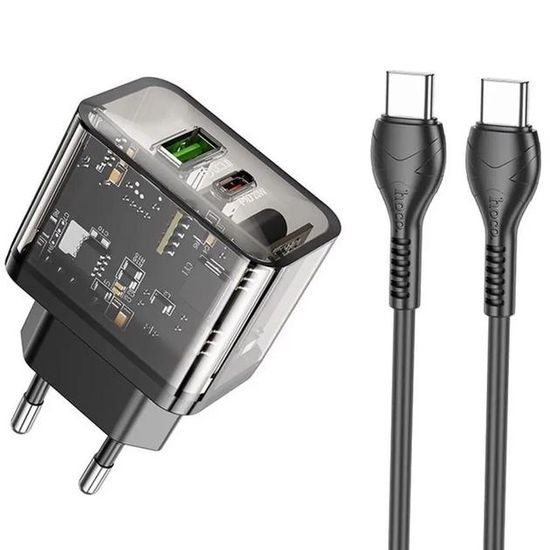 Dazzling duální PD20W adaptér USB-C/A s kabelem USB-C