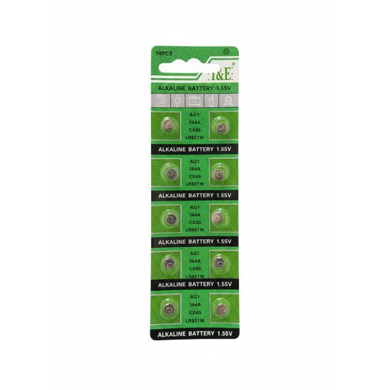 Alkalické knoflíkové baterie AG1 1.55V – 10 ks
