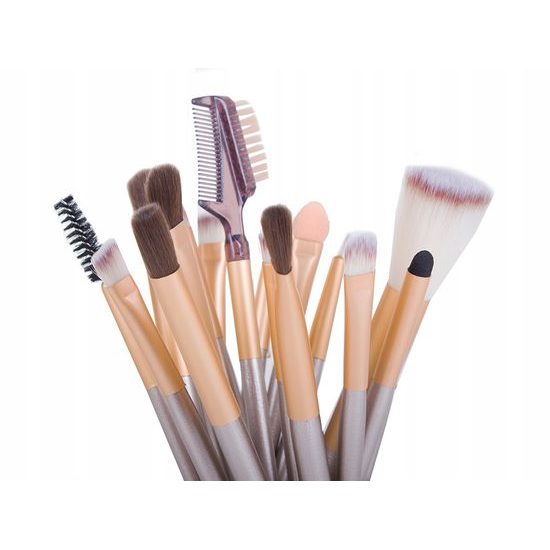 Sada štětců na make-up – 24 ks s elegantním pouzdrem