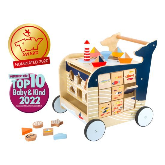 small foot Dřevěné chodítko Velryba