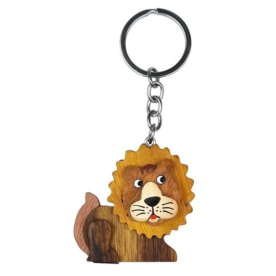 2Kids Toys Dřevěná klíčenka velká Lev ležící