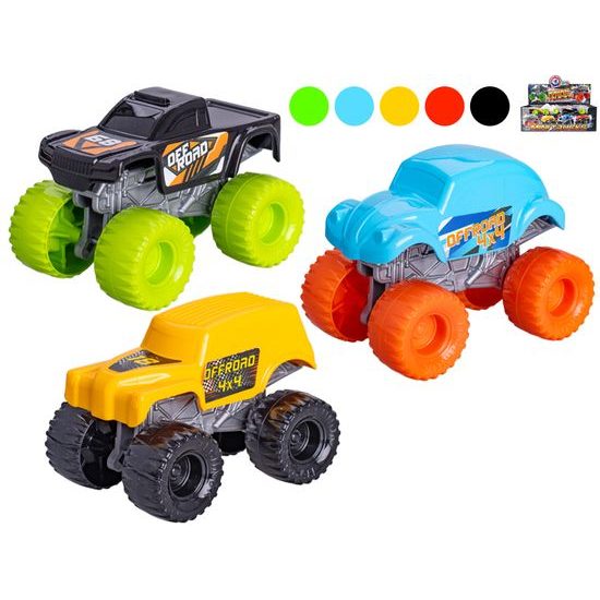 Mini truck vozidla 8cm 3druhy 5barev 18m+ 40ks v DBX