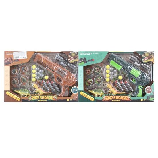 Dino 2 barvy pistole s doplňky 24cm