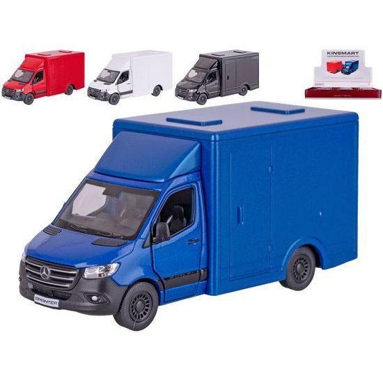 Kinsmart Mercedes-Benz Sprinter 12,5cm kov zpětný chod 4barvy 12ks v DBX