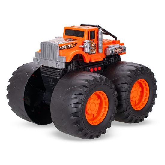 Auto monster truck 28cm volný chod na baterie se světlem a zvukem 2barvy v krabičce