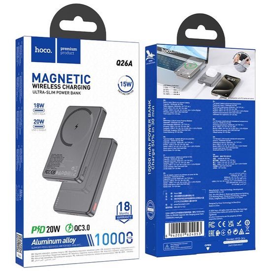 Joy PD20W magnetická rychlonabíjecí powerbanka 10000mAh