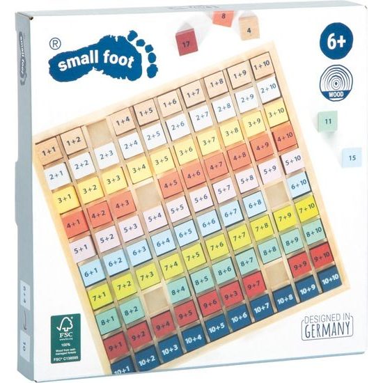 small foot Dřevěná vzdělávací tabulka sčítání