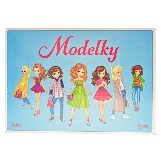 Společenská hra logická Modelky v krabičce