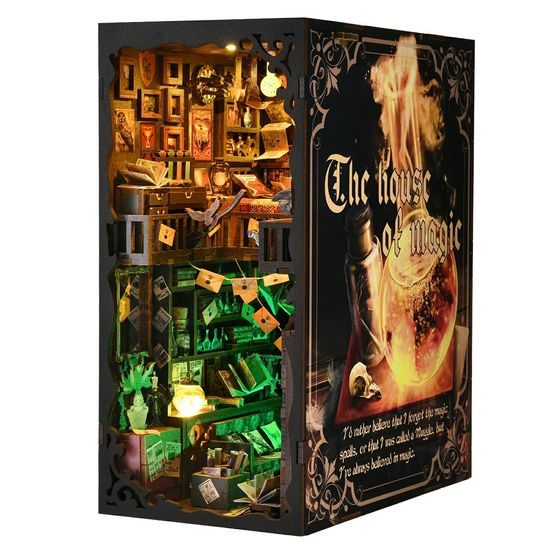 2Kids Toys 3D skládačka Zarážka na knihy Miniatura domečku Dům kouzel