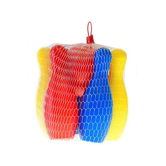 Kuželky 6ks 19cm s míčkem 10m+ v síťce