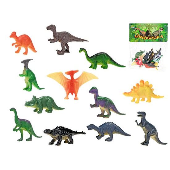 Dinosaurus 4-8cm 12druhů 12ks v sáčku