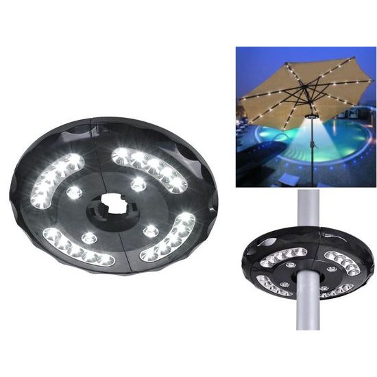 Osvětlení pro slunečník 24LED průměr 20 cm