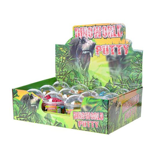 Dinoworld hmota v kelímku s dinosaurem 12ks v DBX