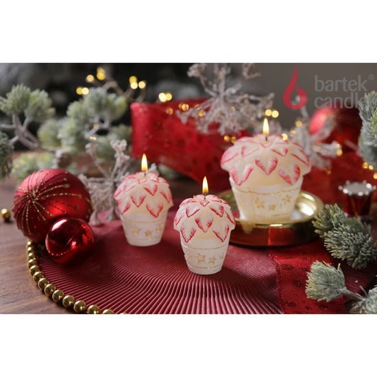 Bartek Svíčka Figurka Christmas Flower 70mm 95g