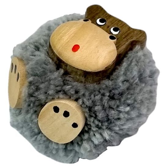2Kids Toys Dřevěná magnetka velká pompon Hroch
