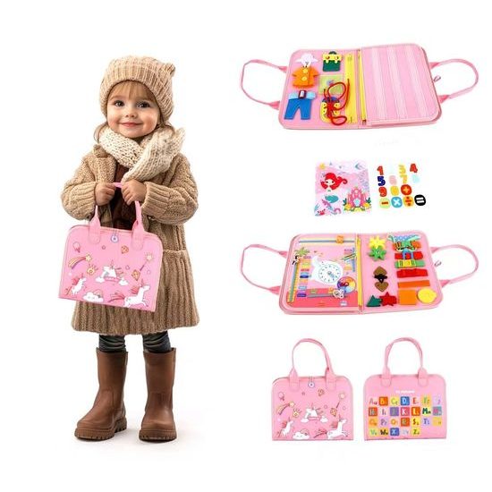 2Kids Toys Senzorická busy kniha Jednorožec 1