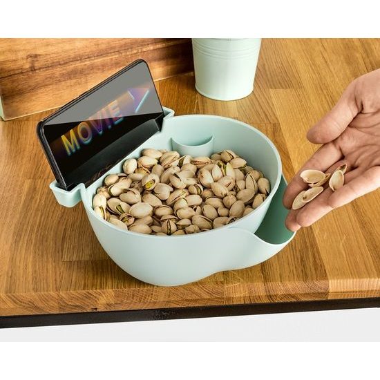 Miska s držákem na telefon - Lazy Snack Bowl