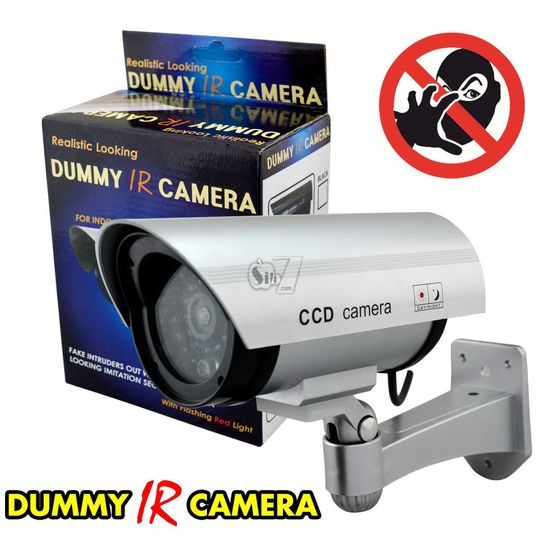 Venkovní atrapa bezpečnostní kamery Dummy s infrapřísvitem