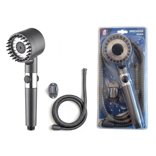 Sprchová hadice 1,5M + růžice 7.5x24.5cm Sprizzare Lido
