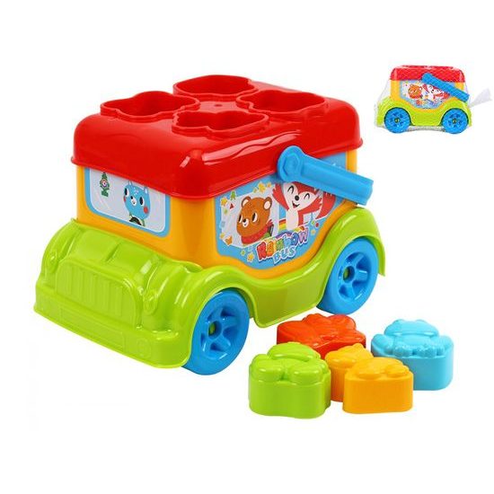 Autobus/vkládačka 19x13,2x12,5cm 12m+ v síťce