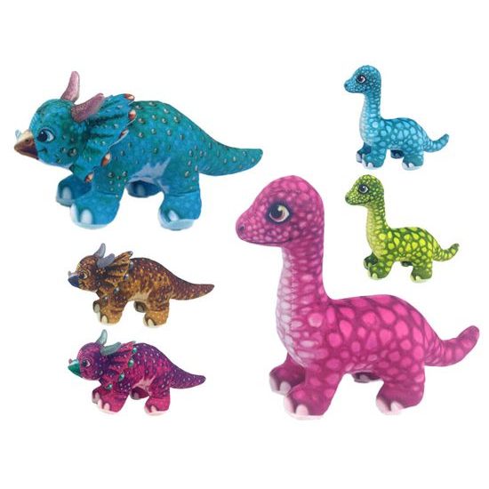 Dinosaurus plyšový 14-30cm 2druhy 3barvy 0m+