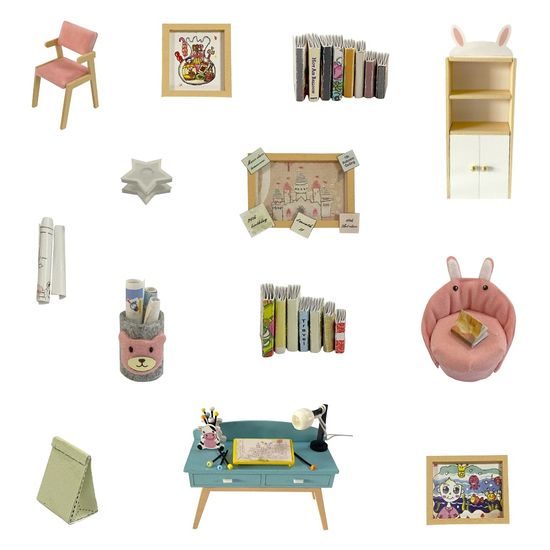 2Kids Toys miniatura domečku Studovna