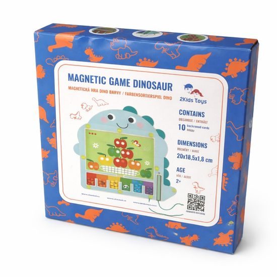 2Kids Toys Magnetická hra Třídění barev s dinosaurem