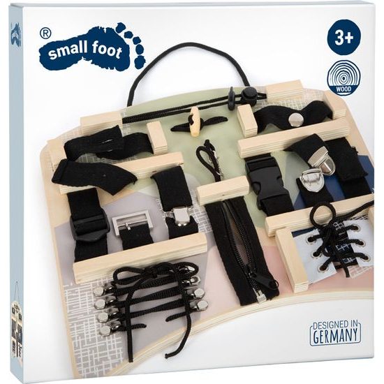 small foot Motorická deska se spojovacími a vázacími prvky