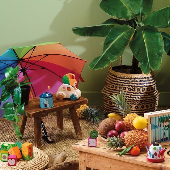 Vilac Dřevěné autíčko s klaksonem Lev