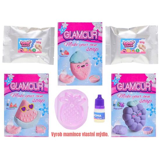Glamour hmota tvořící/mýdlo 4druhy v krabičce