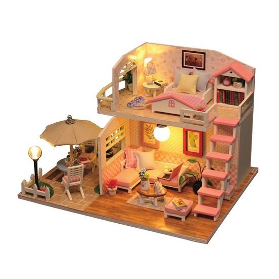 2Kids Toys miniatura domečku Růžový dům