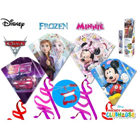 Disney drak létající 58,5x56cm 4druhy v sáčku 24ks v DBX