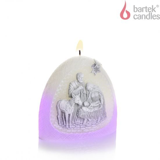 Bartek Svíčka Figurka Christmas Night Betlém dioda 360g bílá