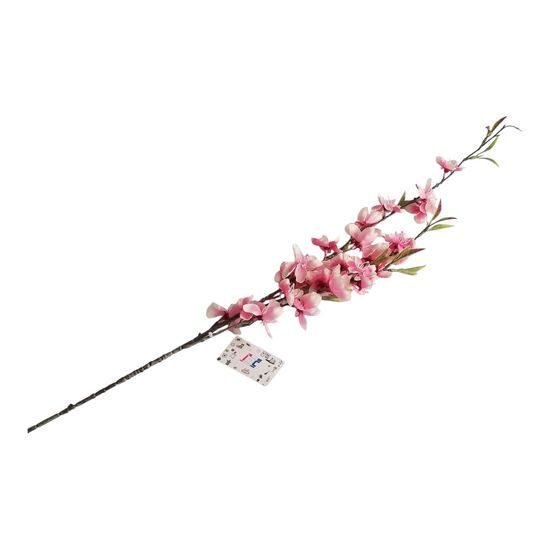 Broskev větev umělá 84cm, 27 květů