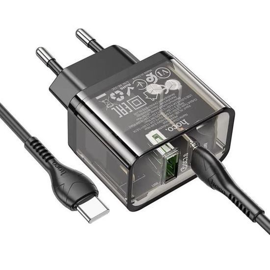 Dazzling duální PD20W adaptér USB-C/A s kabelem USB-C