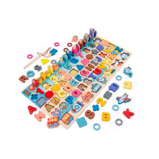 2Kids Toys Multifunkční deska vkládačka 6 v 1